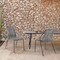 Armen Living Clip Indoor Outdoor Stackable Steel Dining Chair with Gray Rope, PK2 LCCPSIGRY - alternate 9
